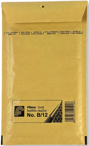 Luchtkussenenvelop 12/B 14 x 22,5 cm Bruin
