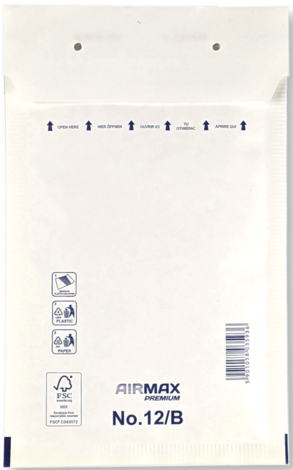 Luchtkussenenvelop 12/B 14 x 22,5 cm Wit
