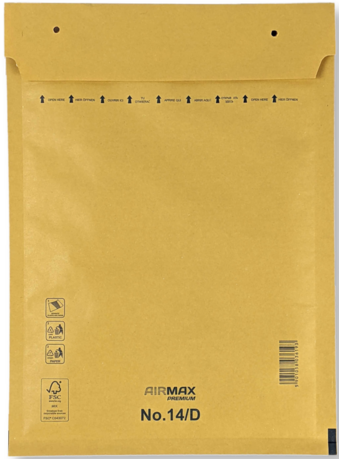 Luchtkussenenvelop 14/D 20 x 27,5 cm Bruin