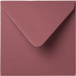 Enveloppe Saisons 14 x 14 cm Framboise