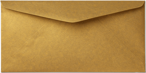 Envelop Rustic Metallic 11 x 22 cm Gold