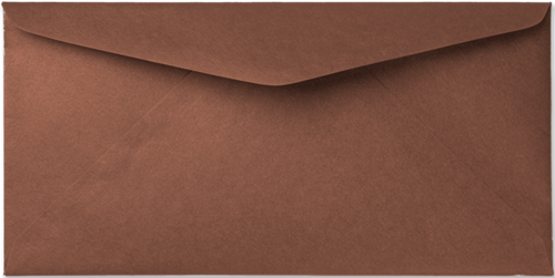Envelop Rustic Metallic 11 x 22 cm Copper