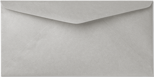 Envelop Rustic Metallic 11 x 22 cm Silver