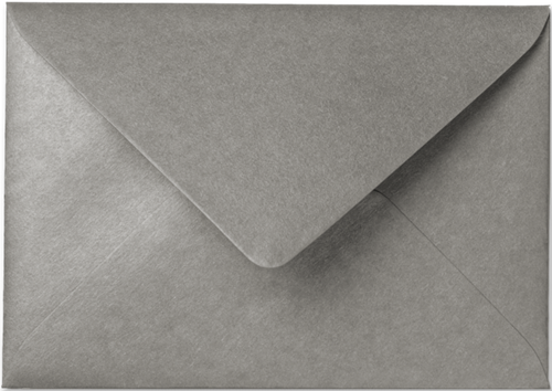 Envelop Rustic Metallic 12,5 x 17,6 cm Titanium