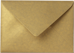 Envelop Rustic Metallic 12,5 x 17,6 cm Gold