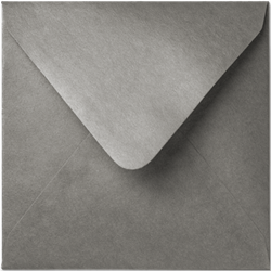 Envelop Rustic Metallic 14 x 14 cm Titanium