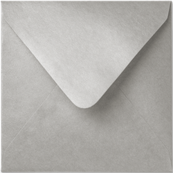 Envelop Rustic Metallic 14 x 14 cm Silver
