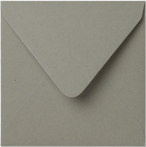 Envelop Fabric 14 x 14 cm Cotton Grey