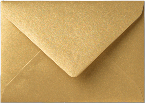 Envelop Specials 8 x 11,4 cm Metallic gold rush