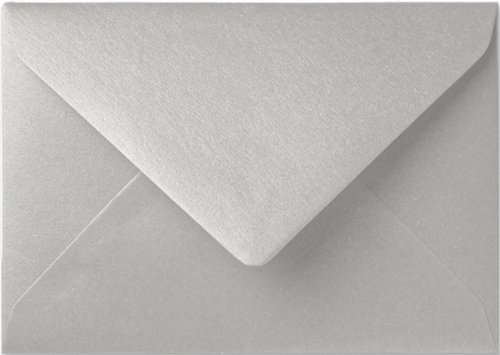 Envelop Specials 8 x 11,4 cm Metallic silver pearl