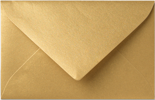 Envelop Specials 9 x 14 cm Metallic gold rush