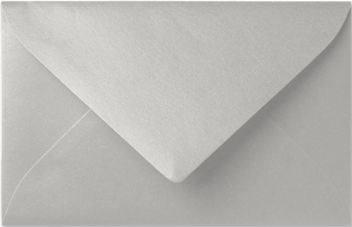 Envelop Specials 9 x 14 cm Metallic silver pearl