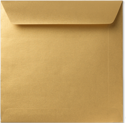 Envelop Specials 17 x 17 cm Metallic gold rush