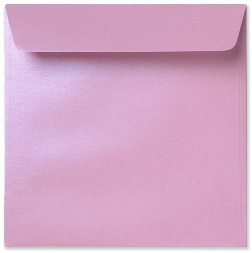 Envelop Specials 16 x 16 cm striplock Metallic rose