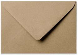 Envelop Kraft 11 x 15,6 cm natuurbruin