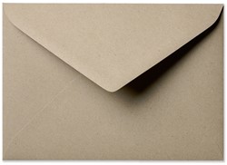Envelop Kraft 15,6 x 22 cm natuurgrijs