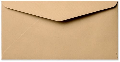Envelop Kraft 11 x 22 cm bruin