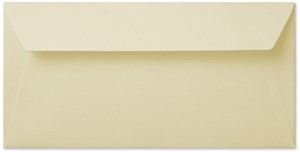 50 X DIN Long Envelopes In Beige (Crea) With Self-Adhesive, 11 X 22 C