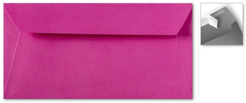 Envelop Specials 11 x 22 cm striplock knalroze