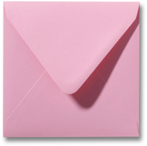 Envelop Roma 12 x 12 cm donkerroze