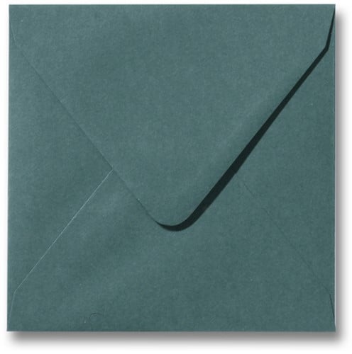 Envelop Roma 12 x 12 cm donkergroen