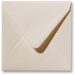 Envelop Fiore 14 x 14 cm creme