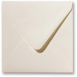 Envelop Fiore 14 x 14 cm ivoor