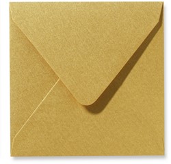 Enveloppe Metallique 14 x 14 cm gold