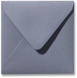 Enveloppe Metallique 14 x 14 cm silver