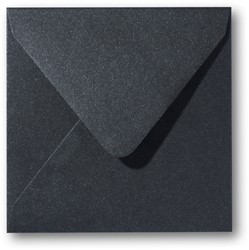 Enveloppe Metallique 14 x 14 cm black