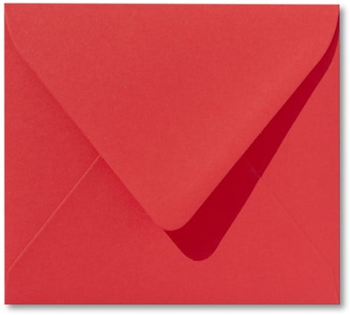 Envelop Roma 12,5 x 14 cm koraalrood