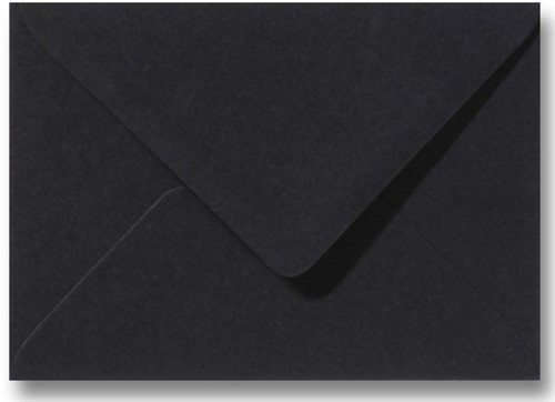 Envelop Roma 15,6 x 22 cm zwart