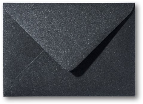 Envelop Metallic 15,6 x 22 cm black