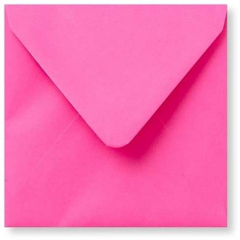 Envelop Roma 16 x 16 cm knalroze
