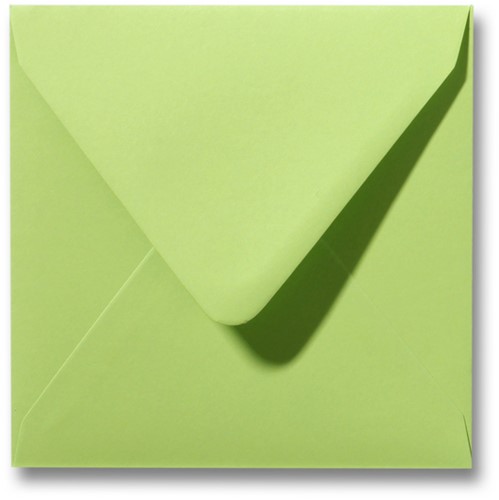 Envelop Roma 16 x 16 cm lindegroen