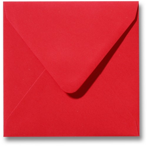 Envelop Roma 16 x 16 cm koraalrood