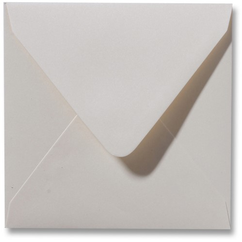 Envelop Metallic 16 x 16 cm ivory