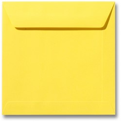Envelop Specials 17 x 17 cm boterbloemgeel