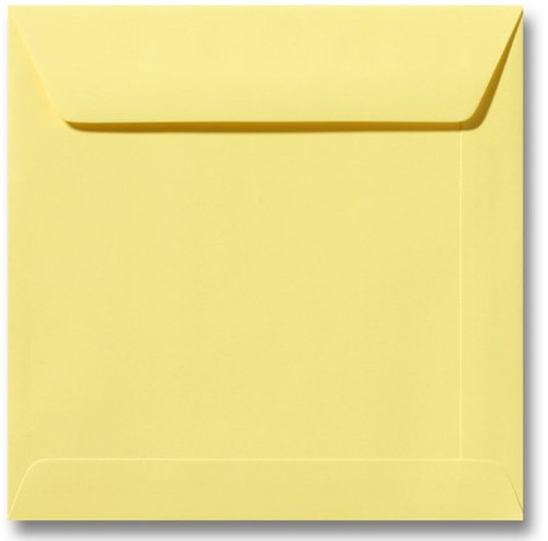 Envelop Roma 22 x 22 cm kanariegeel