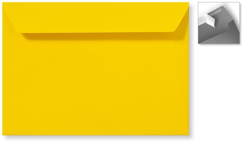 Envelop Specials 15,6 x 22 cm striplock boterbloemgeel