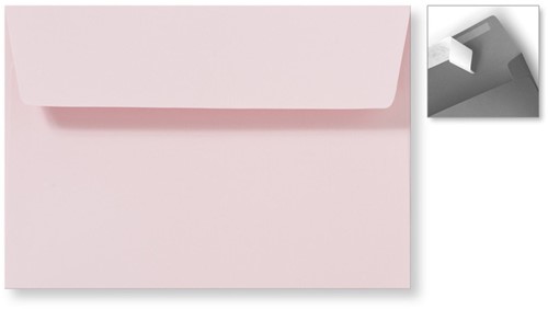 Envelop Specials 12,6 x 18 cm striplock lichtroze