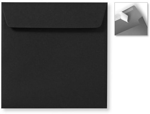 Envelop Specials 16 x 16 cm striplock zwart