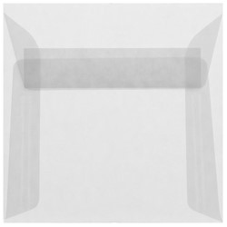 Envelop Transparant 12,5 x 12,5 cm striplock wit