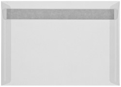 Envelop Transparant 11,4 x 16,2 cm striplock wit
