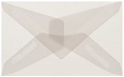 Envelop Transparant 6,2 x 9,8 cm wit