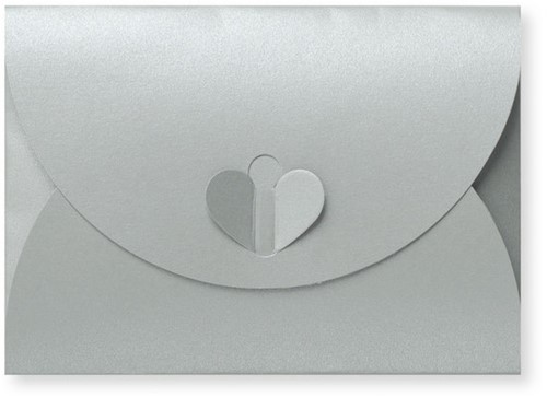 Geschenkenvelop 11 x 15,6 cm Metallic silver