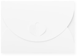 Geschenkenvelop 11 x 15,6 cm Metallic extra white