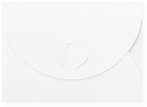 Geschenkenvelop 11 x 15,6 cm Metallic extra white