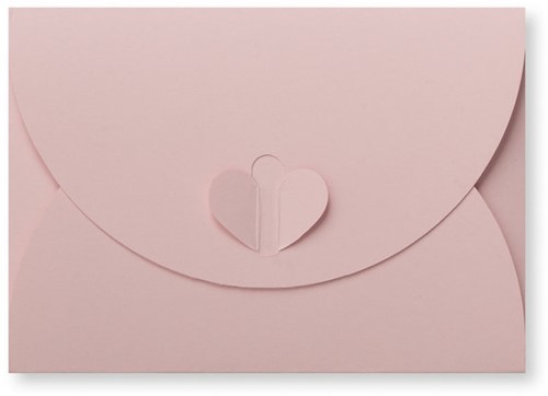 Geschenkenvelop 11 x 15,6 cm lichtroze