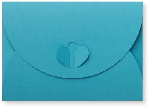 Geschenkenvelop 11 x 15,6 cm oceaanblauw